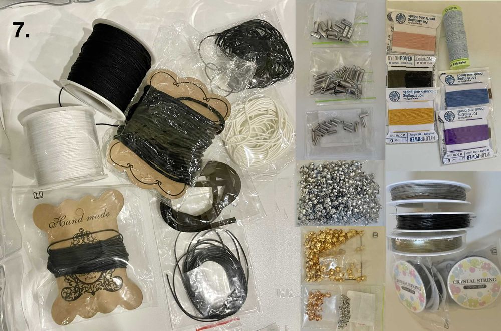 Materiais para fazer bijuteria. Novos. 236 artigos, 8652 unidades