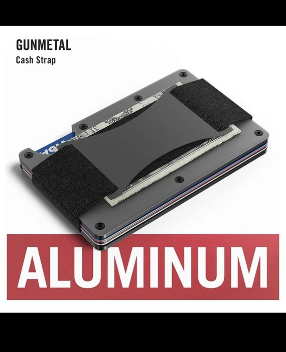 Carteira porta cartões em alumínio com RFID