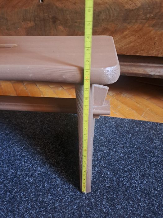 Nowy taboret stołek ryczka drewno sosna
