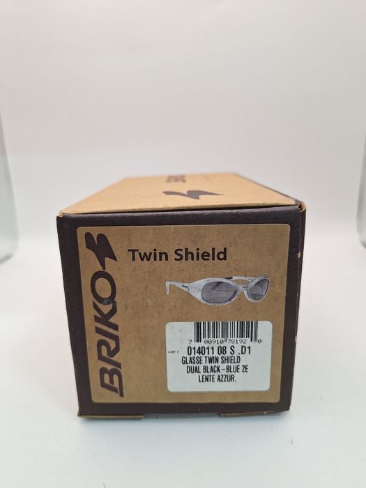 Okulary BRIKO retro kolarskie unisex TWIN SHIELD D1