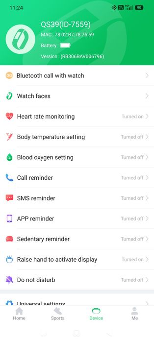 Smart Watch QS329 розумний годинник трекер температура тиск