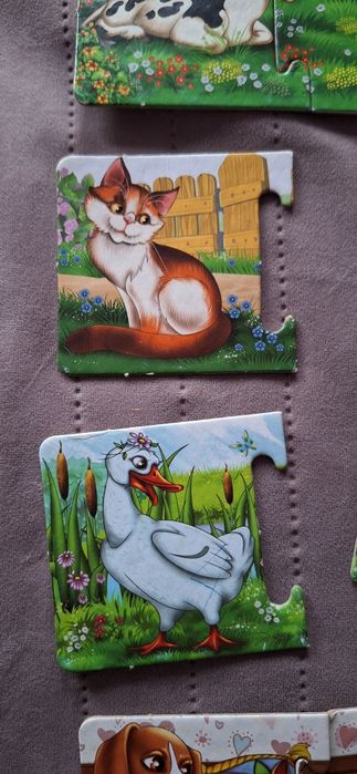 Пазли для маленьких, перші пазл, мама і малиши, де чия мамаи, звірі, ж