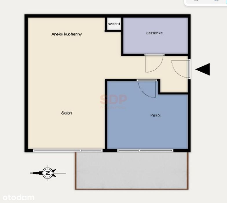 Apartament 49,04 m² | 2 pokoje | Piotra Skargi | budynek 2024