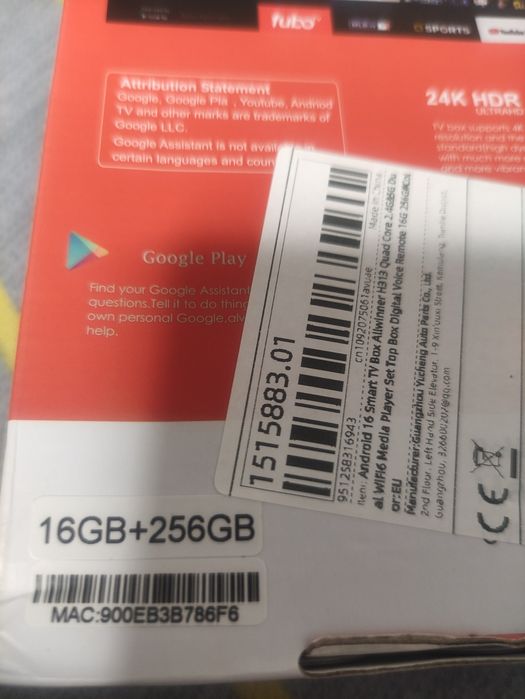 TX60 PRO - Андроид ТВ Бокс с голосовым пультом 16/256ГБ