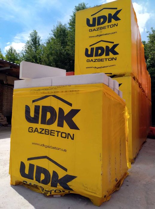 Газоблок, піноблок UDK - АКЦІЯ КЛЕЙ В ПОДАРОК,роздріб, опт,  доставка
