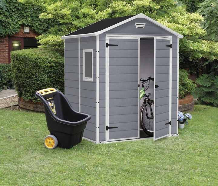 Садовий будиночок пластиковий MANOR 6x5DD grey/white - KETER