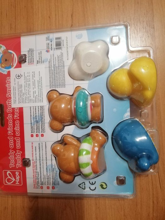 Игрушки для ванной комнаты «Teddy and Friends Squirts» TM Наpe 0 мес.+
