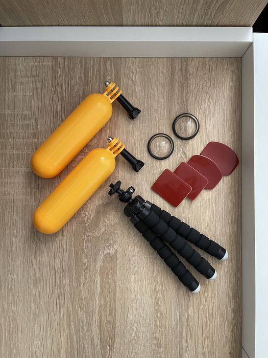 Аксесуари до go pro поплавок штатив лінзи тримач наклейки