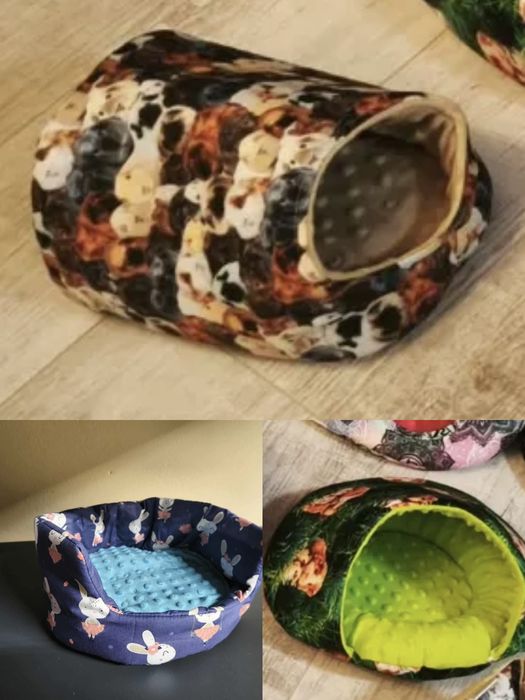 Zestaw legowisk i domków dla świnki morskiej, premium produkcja! 3 szt