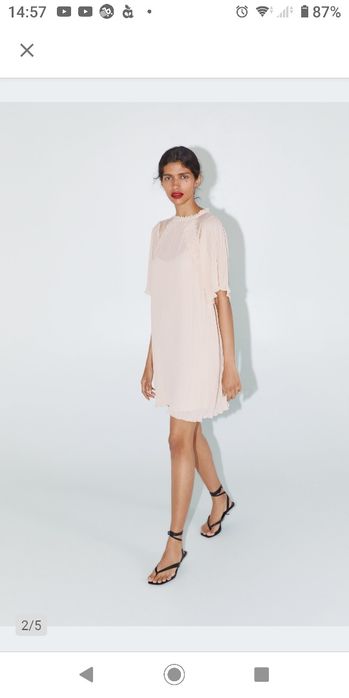 Sukienka zara M plisowana okolicznościowa