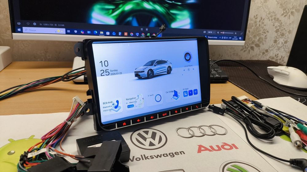 ‼️+Камера‼️Магнитола 9" Volkswagen 6/64gb Skoda Seat Android