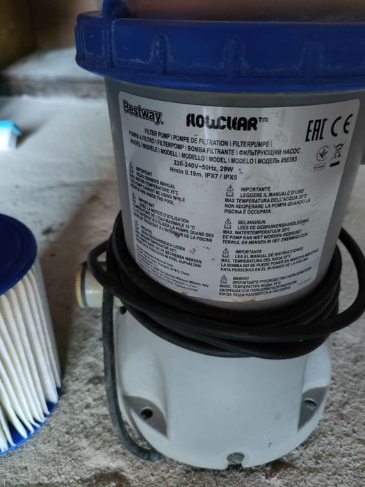 Pompa basenowa plus nowy filtr