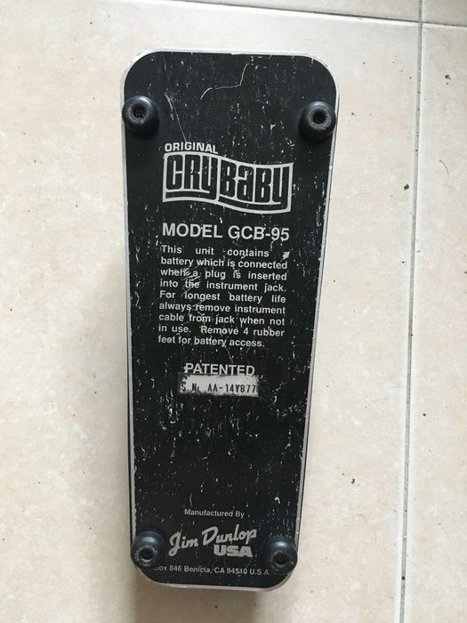 pedal wah wah Dunlop crybaby vintage