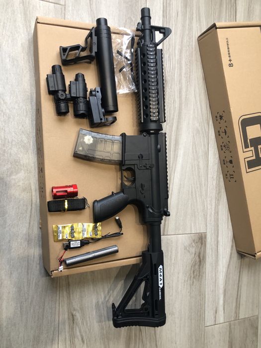 Профессиональный игрушечный автомат М4А1 на орбизах,PRO гель бластер