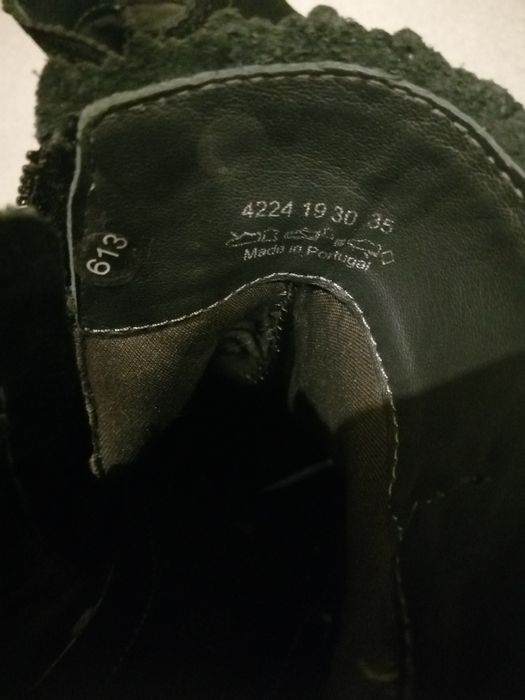 Bota/Botim preto camurça 35