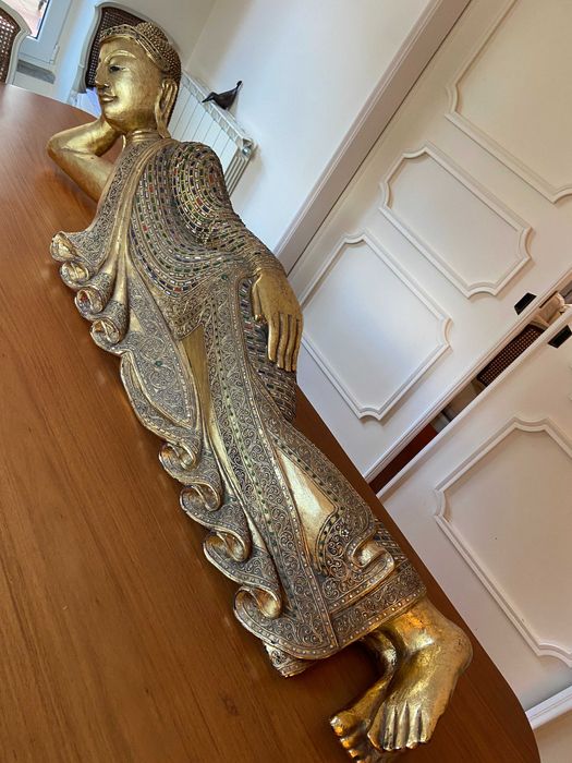 Grande Buda tailandesa original reclinável, budha, buddha