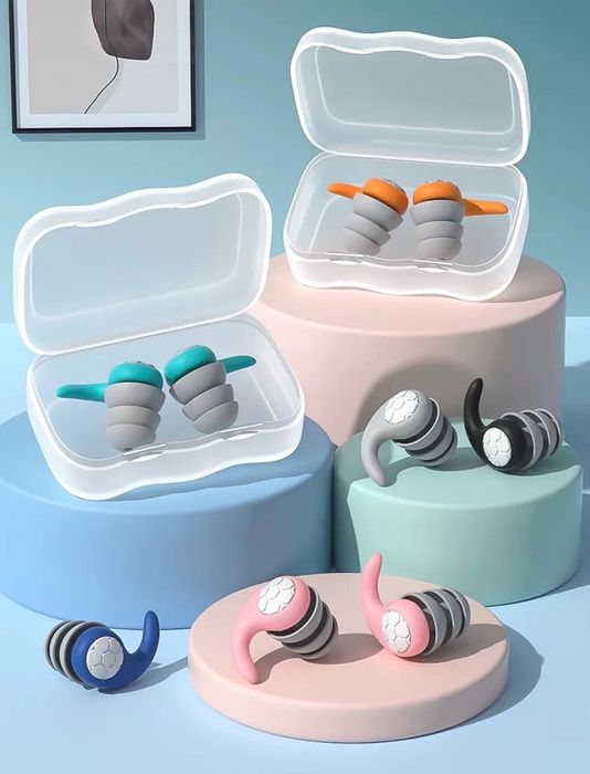 Беруші багаторазові силікон тришарові водонепроникні 1 пара