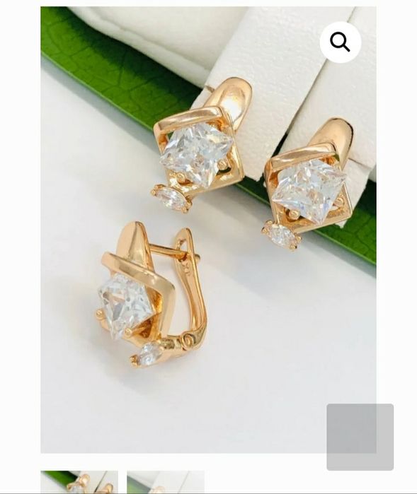 Сережки медичний сплав медичне золото