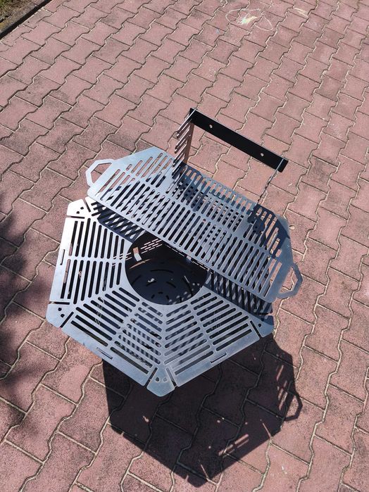 Palenisko ogrodowe HEXFIRE + ruszt grillowy | Stal S235 3 mm | Polska produkcja