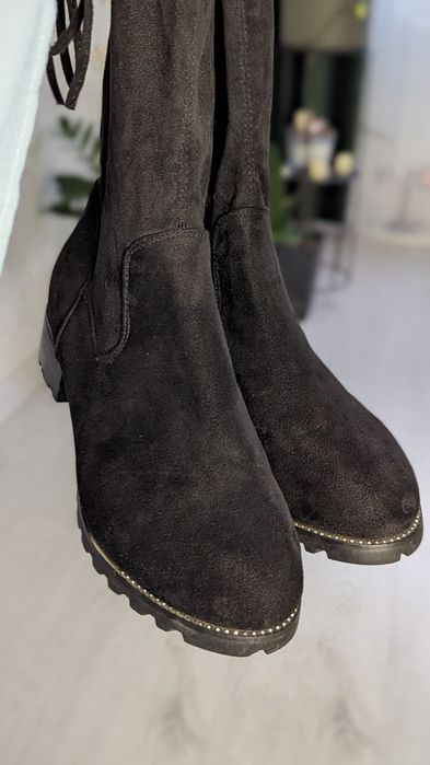 Ботфорти замшеві