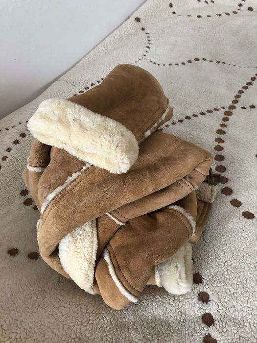 Norweski Mięciutki Stylowy kożuch kurtka kaptur zip firmy ALEKSANDER