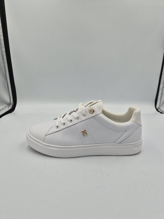 Sneakersy damskie niskie białe Tommy  Hilfiger 39 skóra naturalna