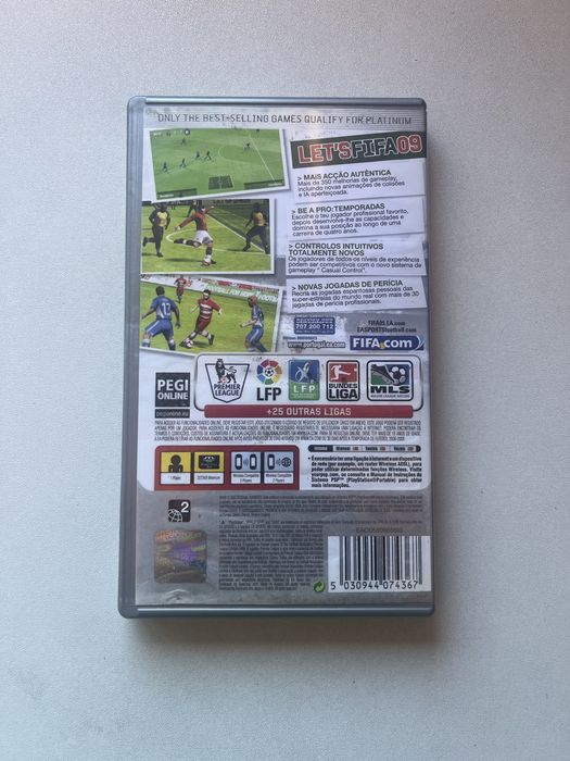 Jogo PSP FIFA 09 Platinum Ronaldinho Quaresma Completo