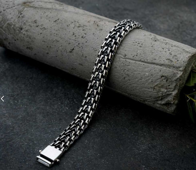 Срібний браслет 50г чоловічий, мужской серебряный браслет 925