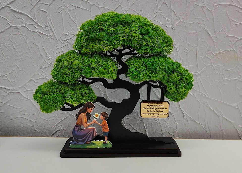 Drzewo bonsai mech 3D stojące Dzień Mamy dla mamy 30 wzorów i 27x25
