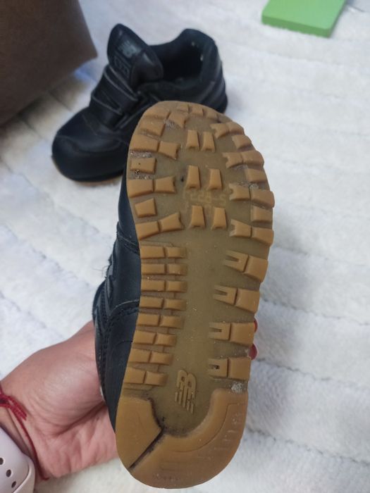 Дитячі шкіряні кросівки new balance 574 25(14.5) оригінал