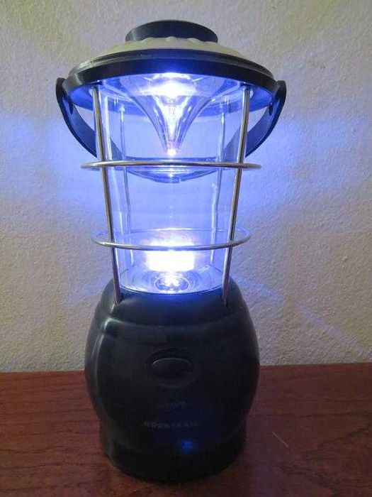 Lanterna 12 LED funciona com dínamo/carregador 3 níveis luz ROCKTRAIL