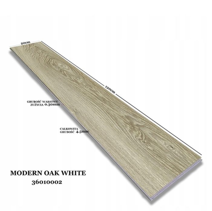 PANELE winylowe Modern Oak White 20x120