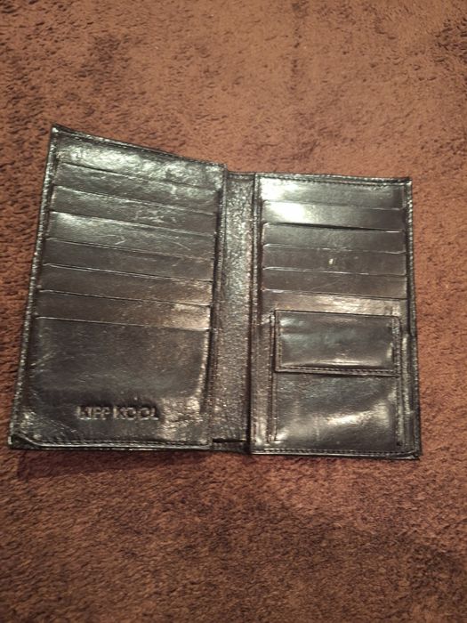 Carteira pele preta