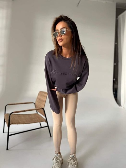 Legginsy damskie LaManuel Monet M beżowe