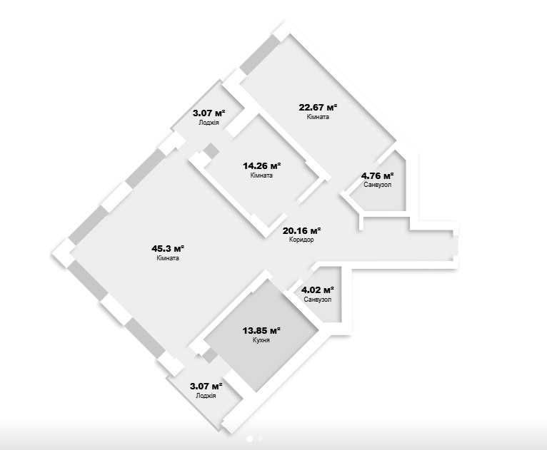 БЕЗ% Продаж 3к квартири 131 м2 КБ La Manche