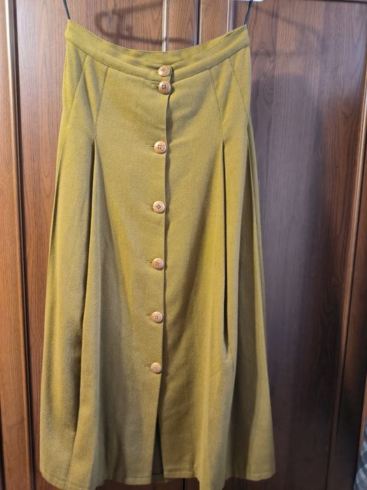 Юбка теплая на пуговицах