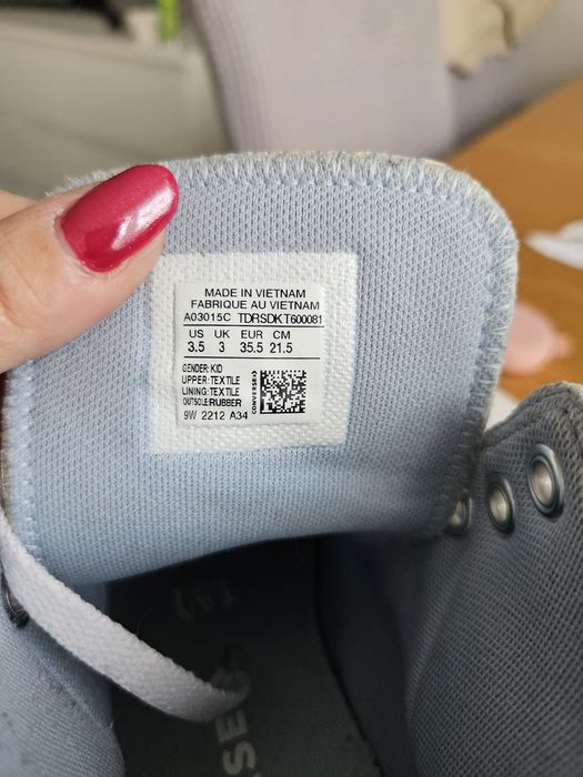 Converse niebieskie