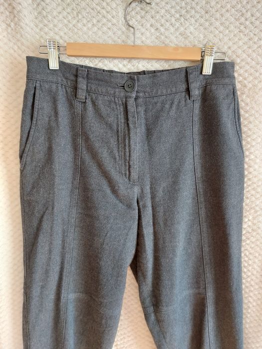 Damskie, bawełniane, ciemnoszare spodnie mom jeans. Massimo Dutti. 38.
