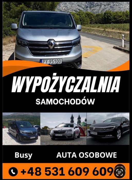 Wynajem Samochodów Konin od 80 zł za dobę. Wypożyczalnia Samochodów