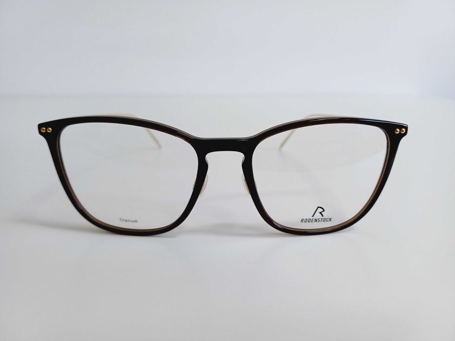 Okulary Rodenstock R7134 Oprawki ciemny brąz złote