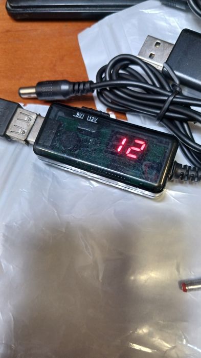 Кабель для роутера, перетворювач напруги 9в 12в