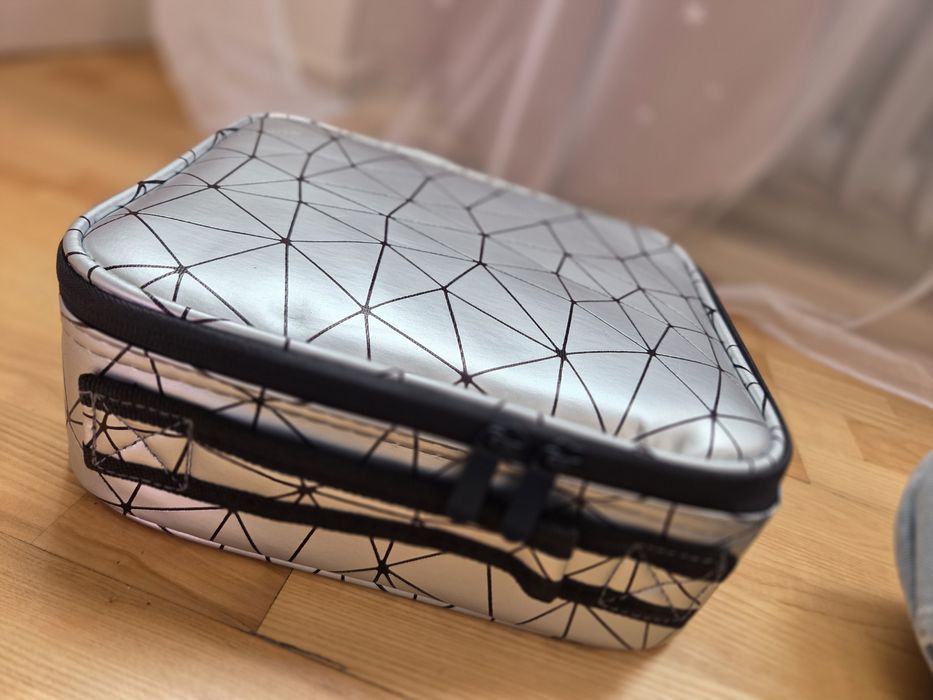 Kosmetyczka Kuferek Organizer Na Kosmetyki Etui na zamek