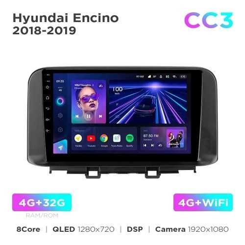 Штатная магнитола Teyes CC3 2k 4+64 Gb Hyundai Encino 2018-2019