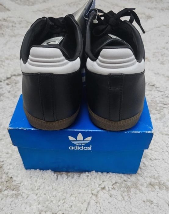 meskie trampki Adidas czarno biale buty SAMBA adidasy czarne meskie