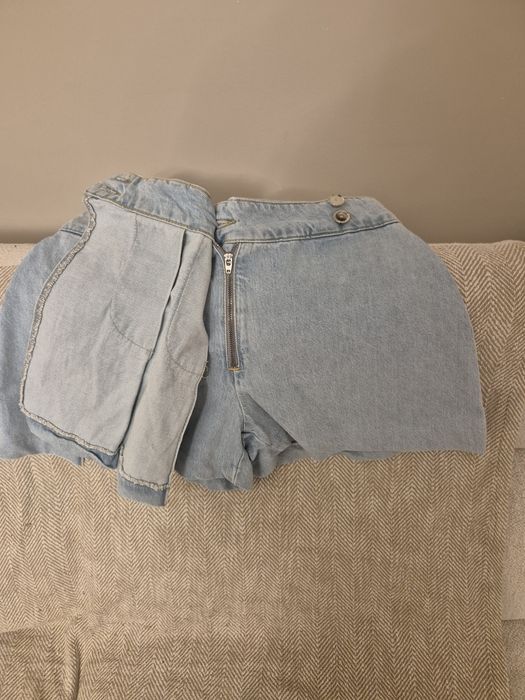 Jeans plisowana spódniczka spodenki Zara M