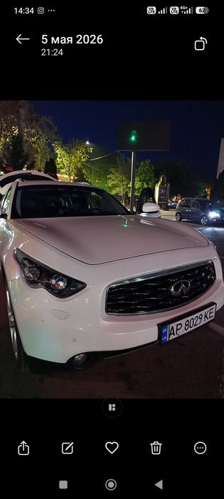 Інфініті фх 37 s максимальна пробіг 135 тис 2 власник