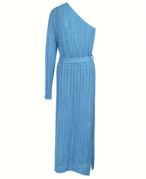 Piękna długa sukienka niebieska s m l