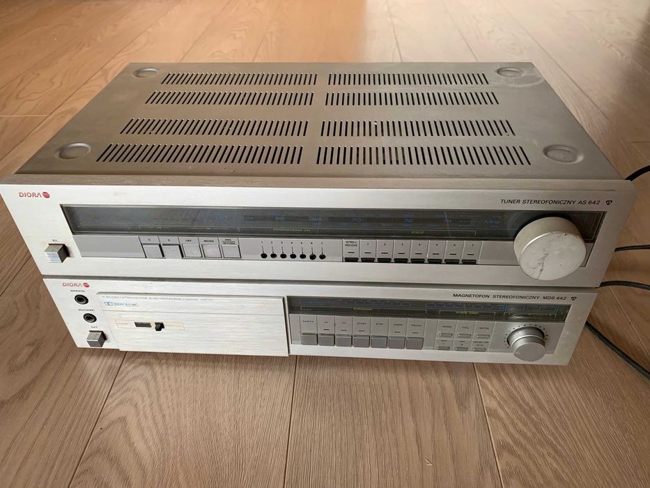 Wieża Diora zestaw tuner, magnetofon, korektor, wzmacniacz, CD
