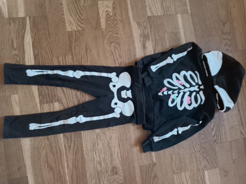 Dres Halloween kościotrup dla dziewczynki 104