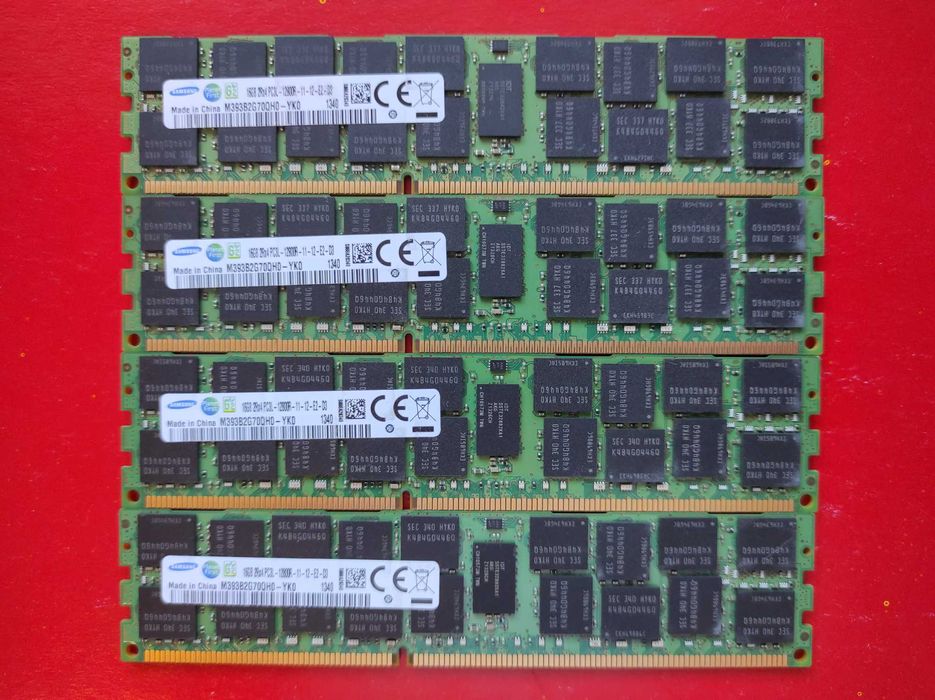 Samsung 16Gb ECC DDR3 1600 PC3-12800R Reg серверна